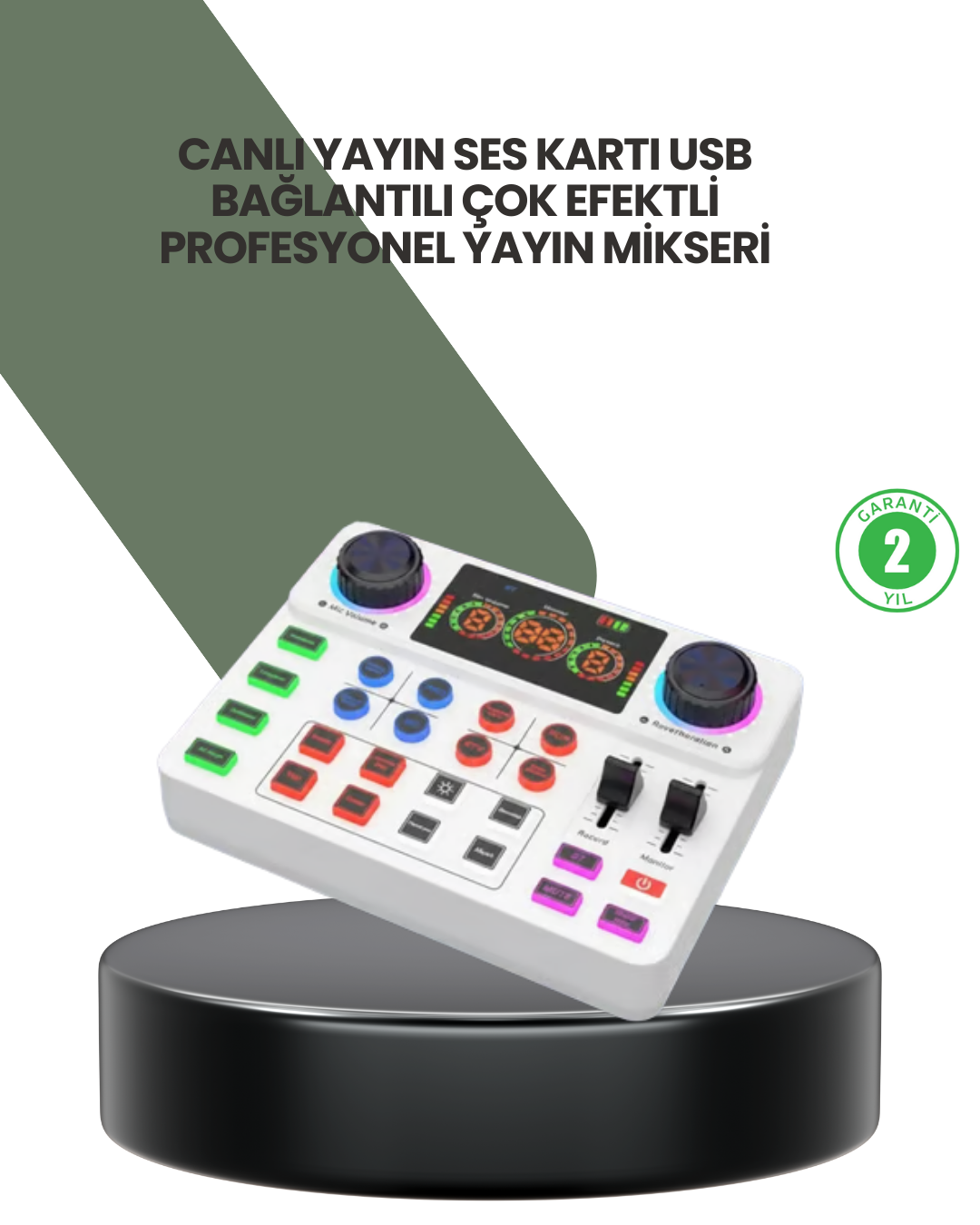 Podcast Karaoke ve Sosyal Medya Yayınları İçin Ses Kart...