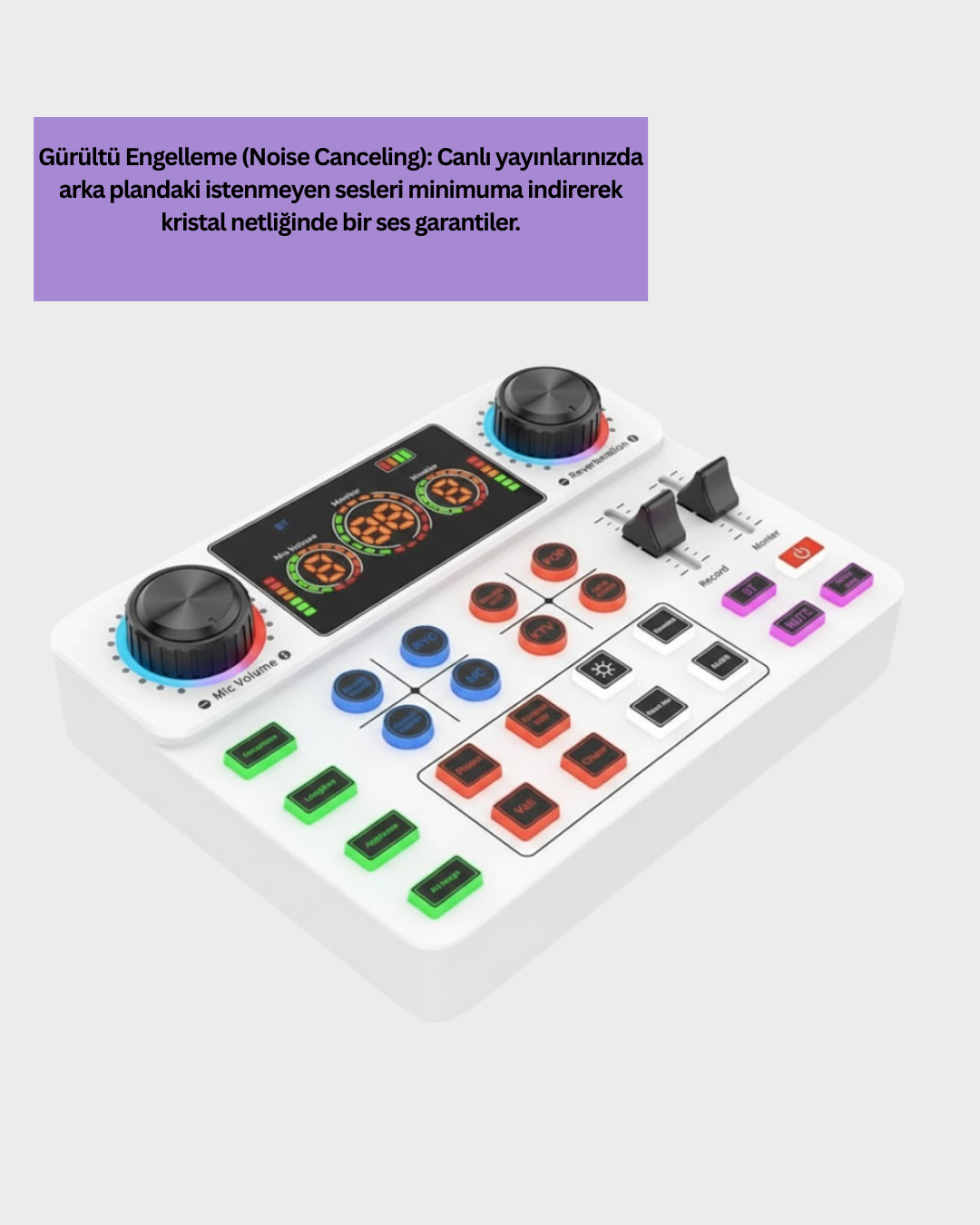 Canlı Yayın ve Karaoke İçin Profesyonel Ses Kartı Bluetooth Destekli