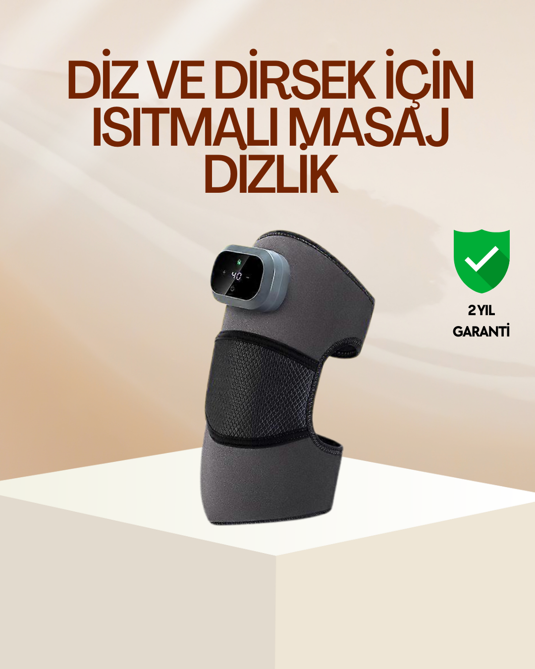 Diz ve Dirsek İçin Isıtmalı Masaj Dizlik