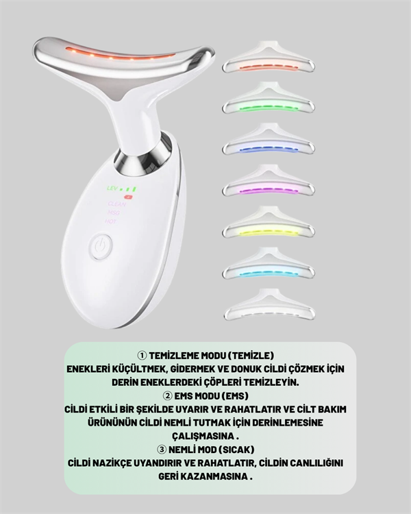 Derin Gözenek Temizleyici ve Cilt Sıkılaştırıcı Masaj Cihazı – Tüm Cilt Tiplerine Uygun