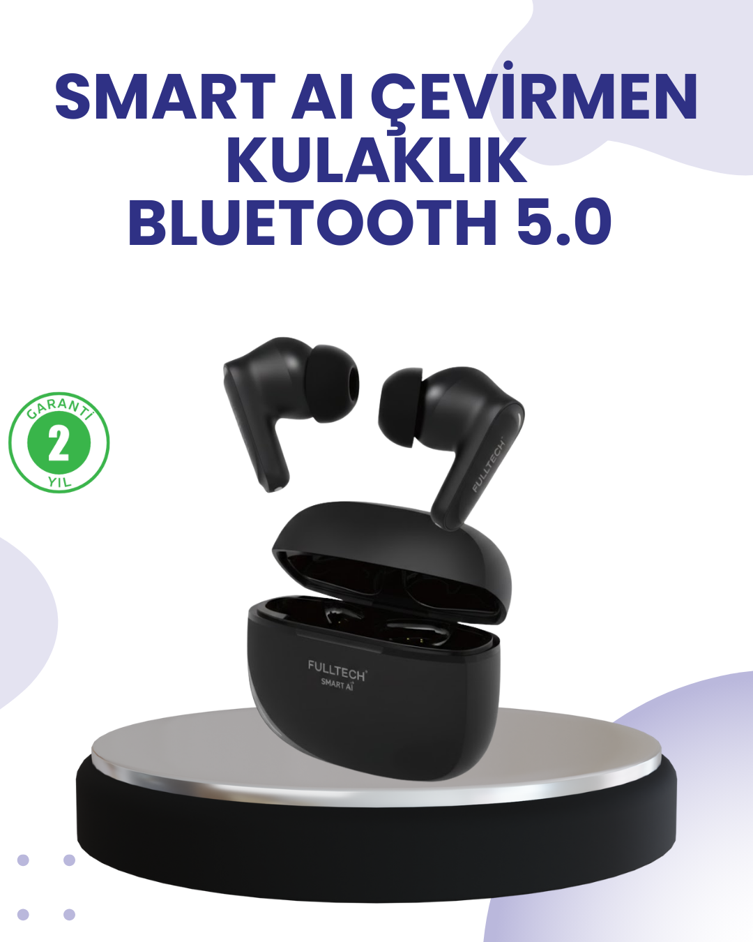 Çift Mikrofonlu Kablosuz Kulaklık ANC ENC ve Oyun Modlu