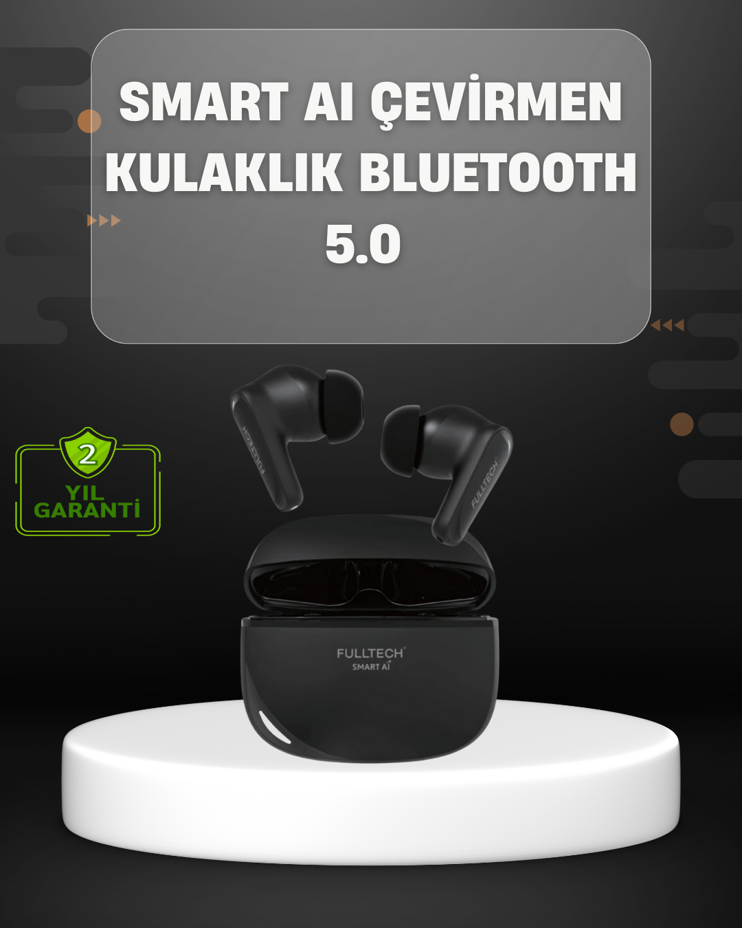 Yapay Zeka Destekli Bluetooth Kulaklık Anlık Çeviri ve ...