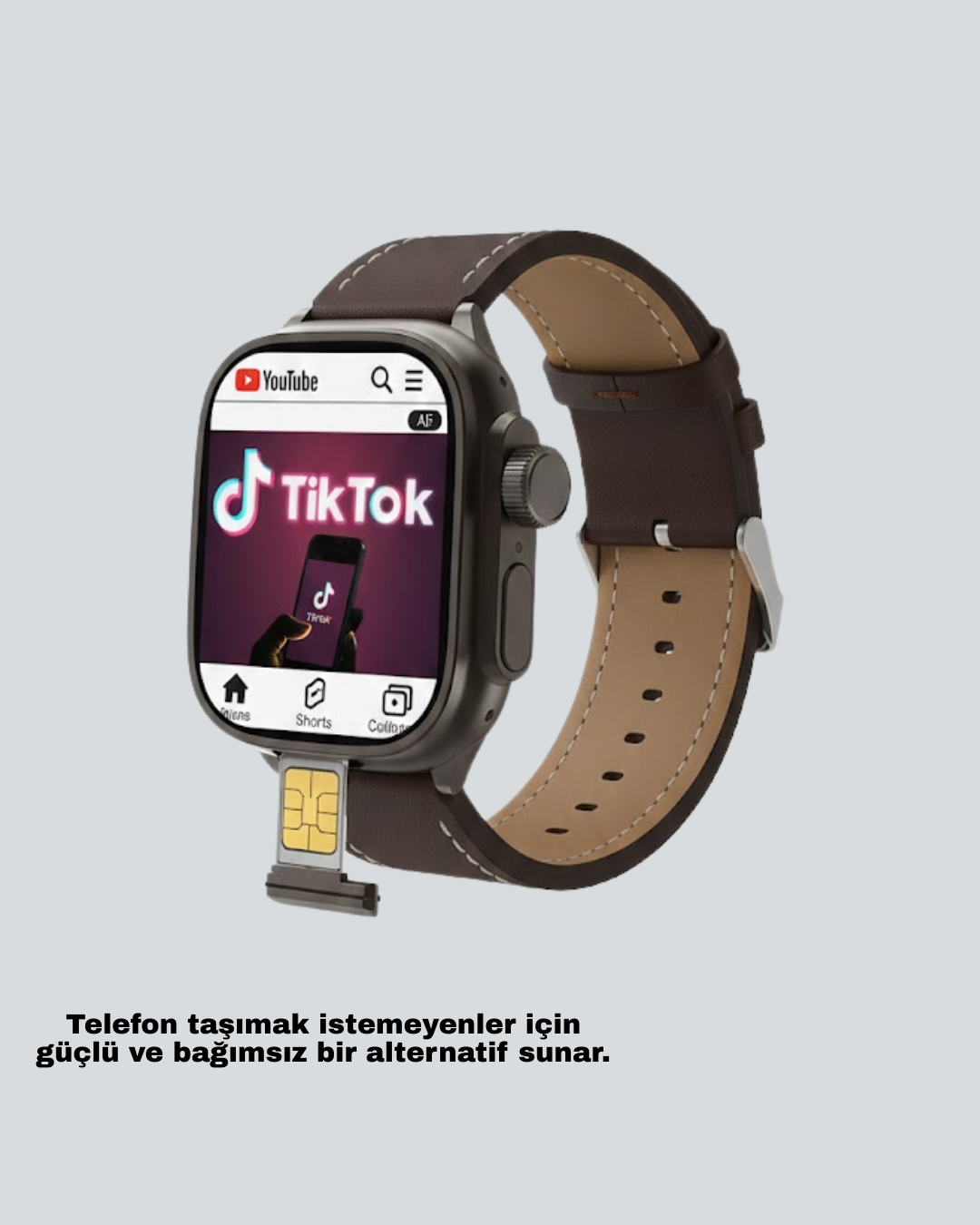 AMOLED Ekranlı Akıllı Saat WhatsApp TikTok YouTube