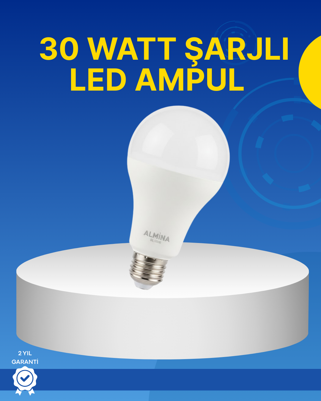 Ev ve İş Yeri İçin Şarjlı LED Ampul