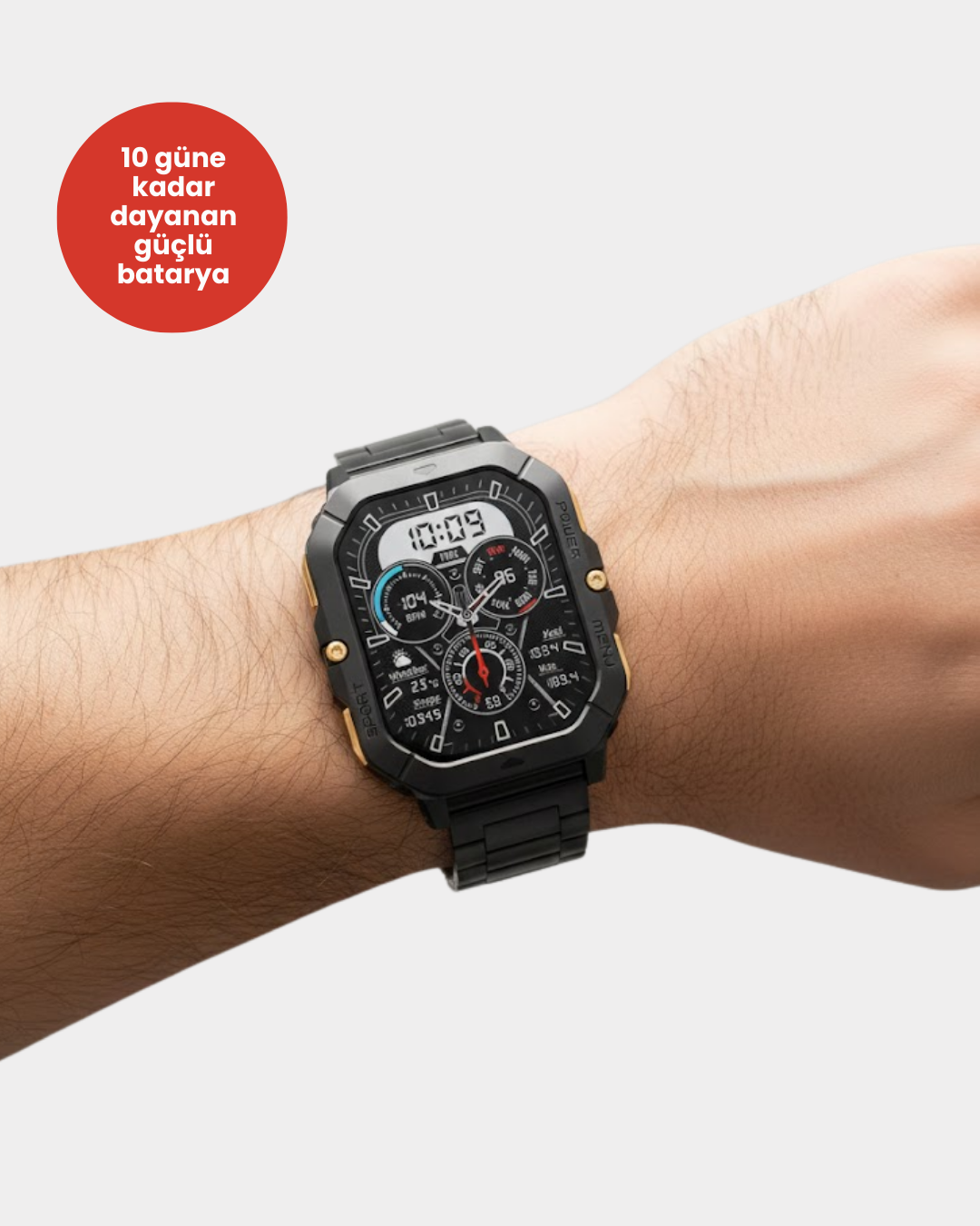 AMOLED Ekranlı Akıllı Saat 10 Gün Pil Ömrü