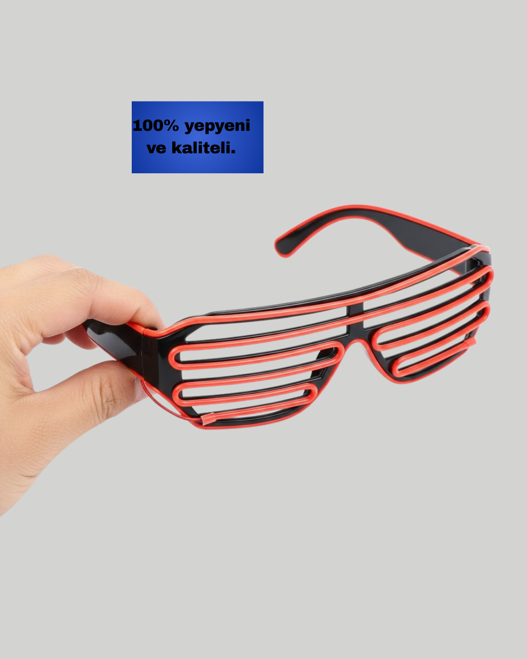 Dikkat Çeken Tasarımlı LED Işıklı Eğlence Gözlüğü