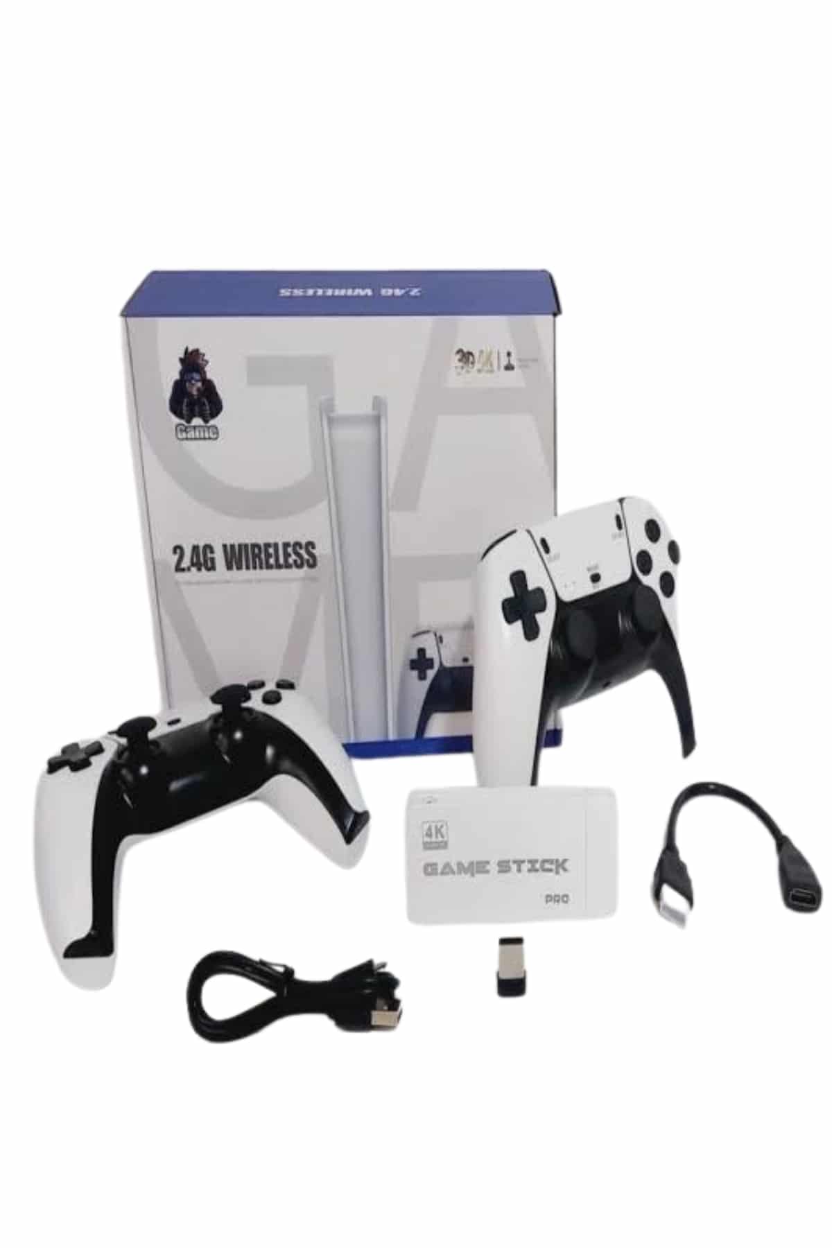 Game Stick 4K Retro Çift Kollu Atari Oyunlari +20000 Oyunlu Konsol Nostalji