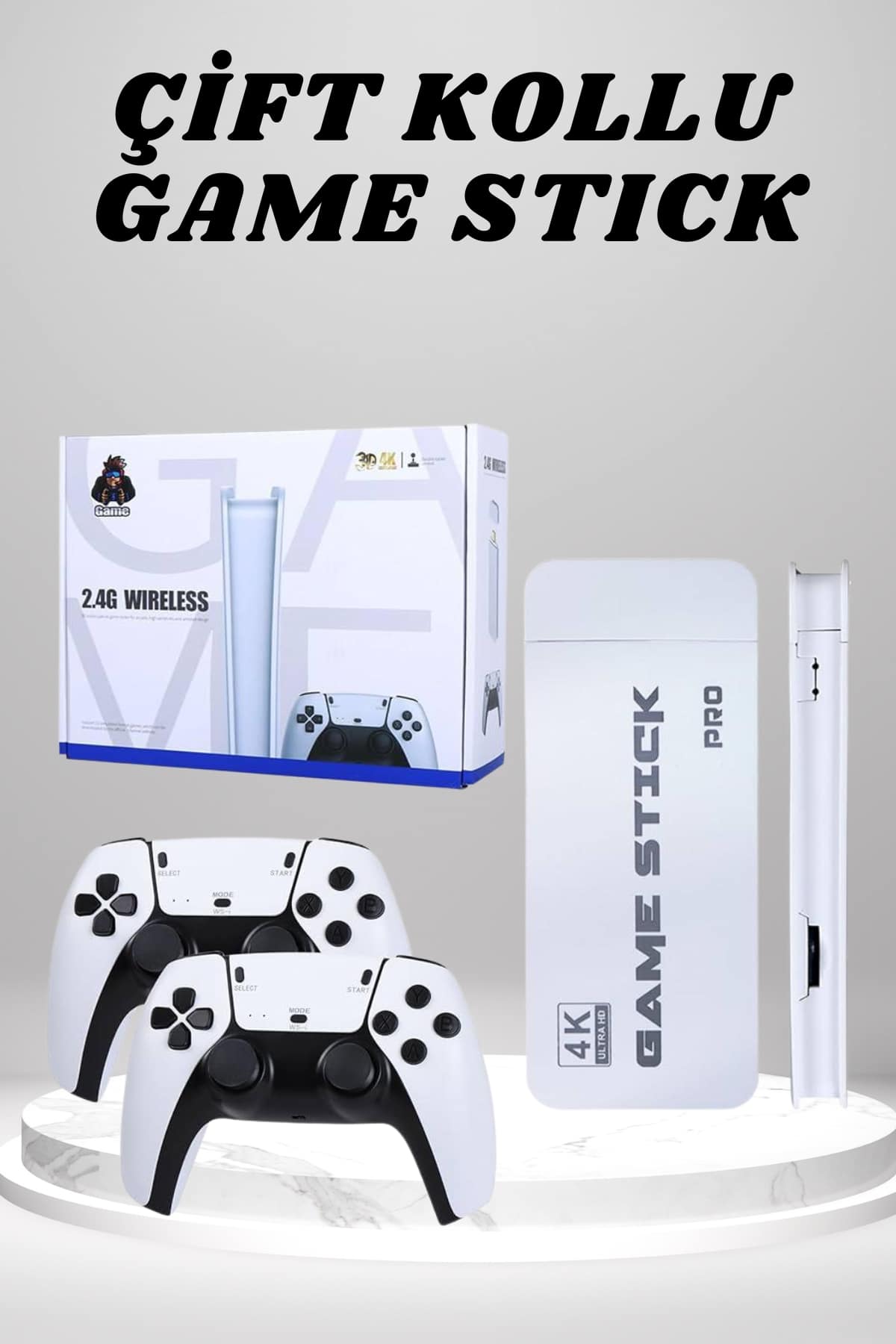 4K HD Görüntü Kaliteli Retro Game Stick 20000 Oyunlu Çi...