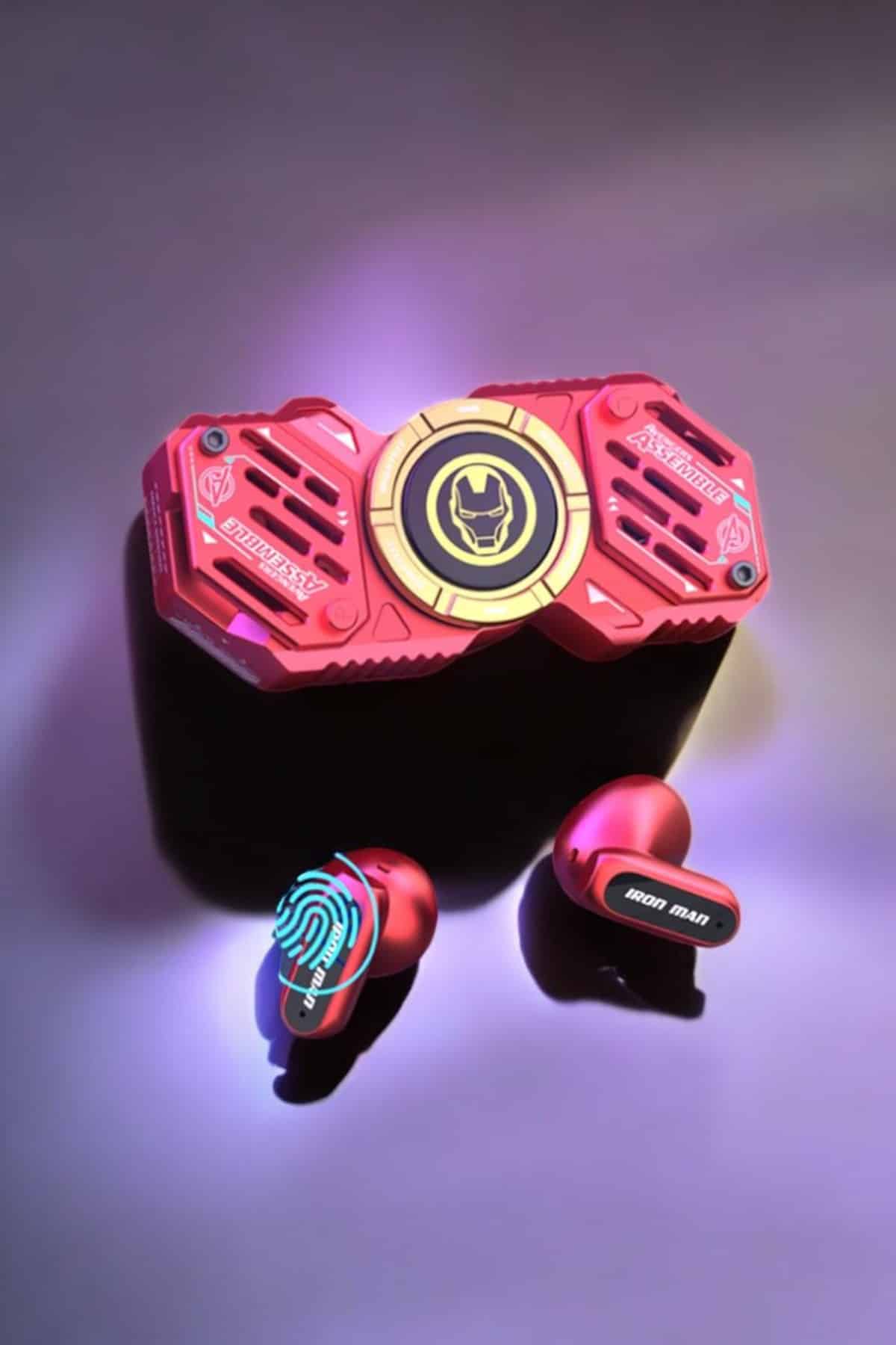 Stres Çarklı Bluetooth Kulaklık Kablosuz Kırmızı Yüksek Ses Kaliteli