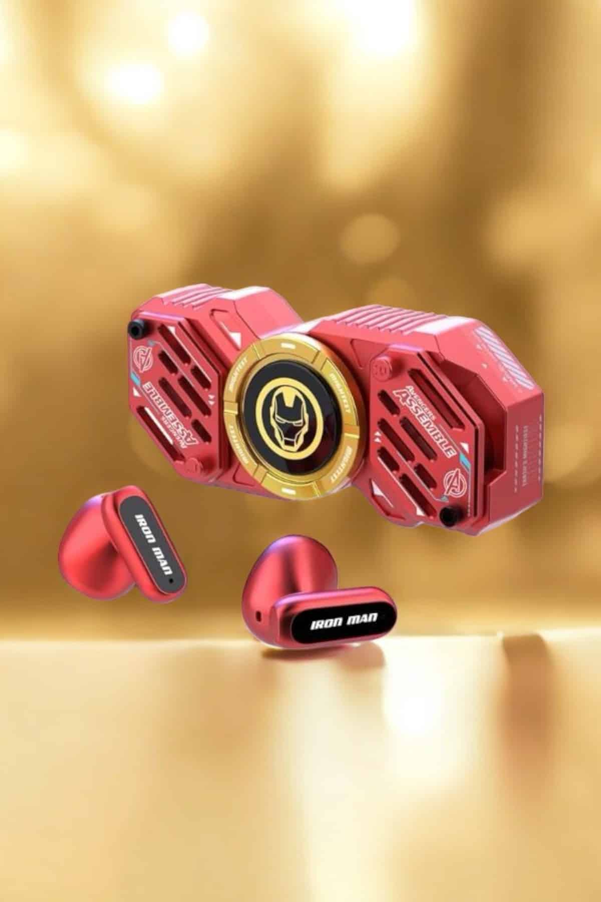 Kırmızı Kablosuz Bluetooth Kulaklık Stres Çarklı Oyuncu Kulaklığı