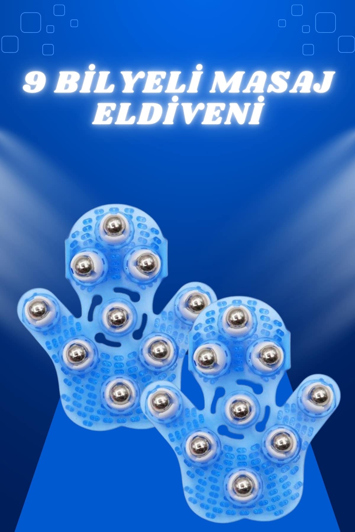 Giyilebiilir Masaj Eldiveni 9 Bilyeli Tüm Vücut Masajın...