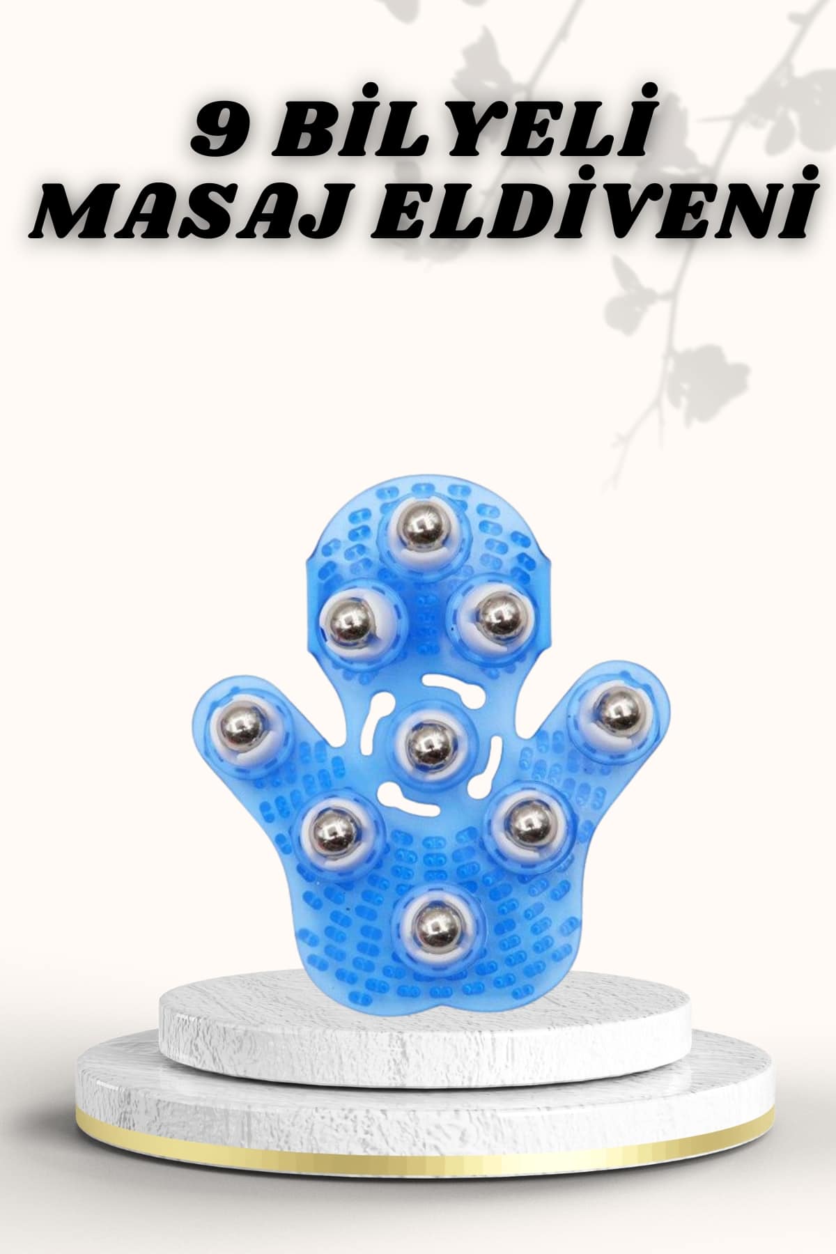 9 Bilyeli Masaj Eldiveni Giyilebilir Plastik Vücut Sıkı...