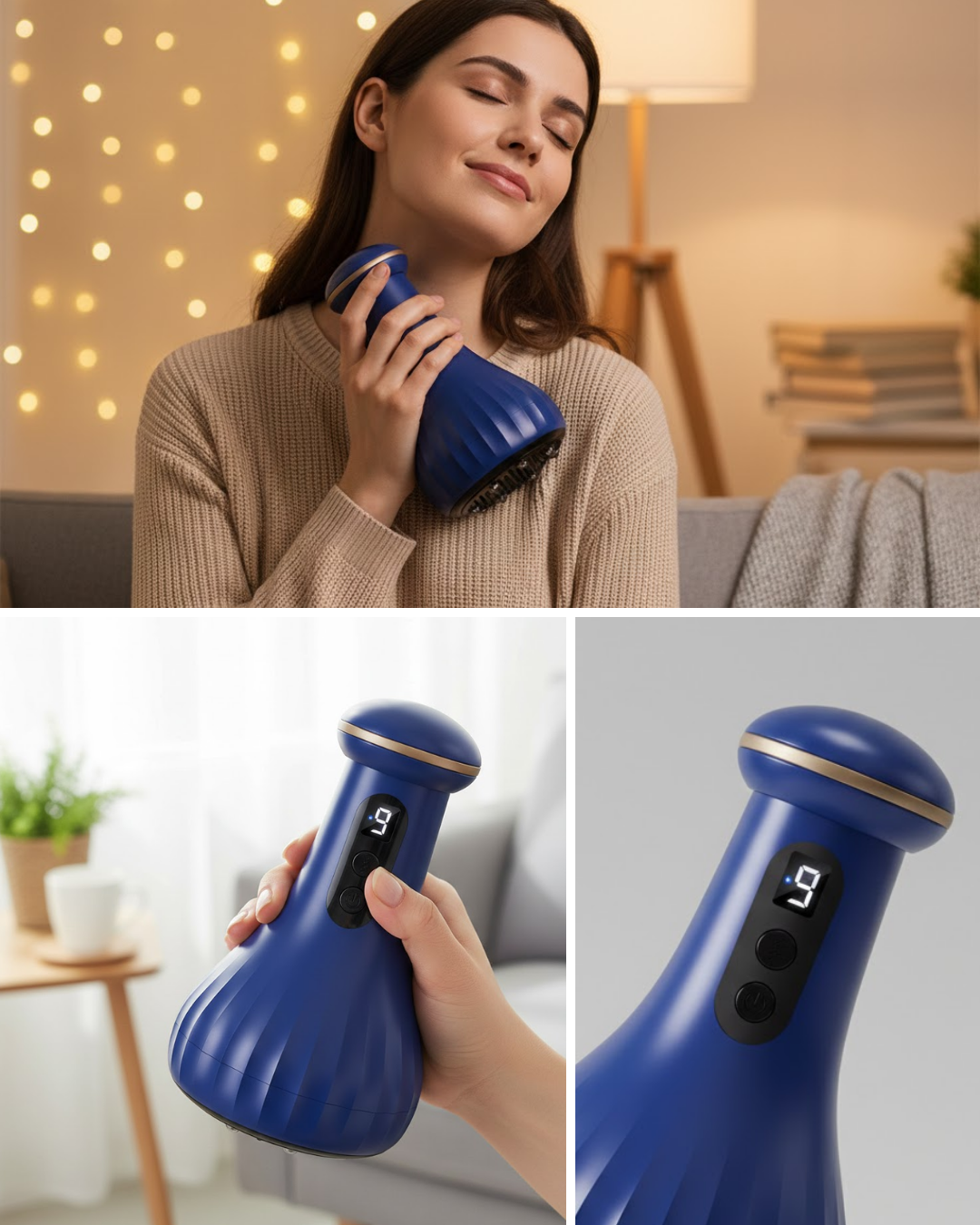 Kompakt Tasarımlı Çok Fonksiyonlu Masaj Cihazı