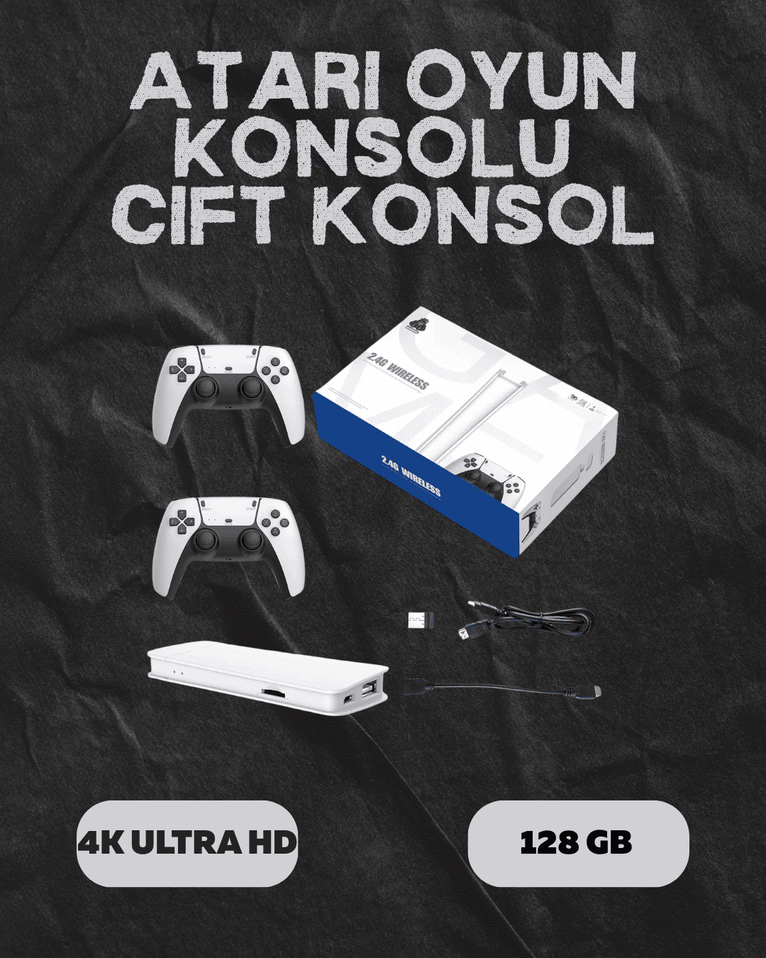 M15 Retro Konsol – 20.000 Oyunlu, Çift Gamepadli, 4K HD...