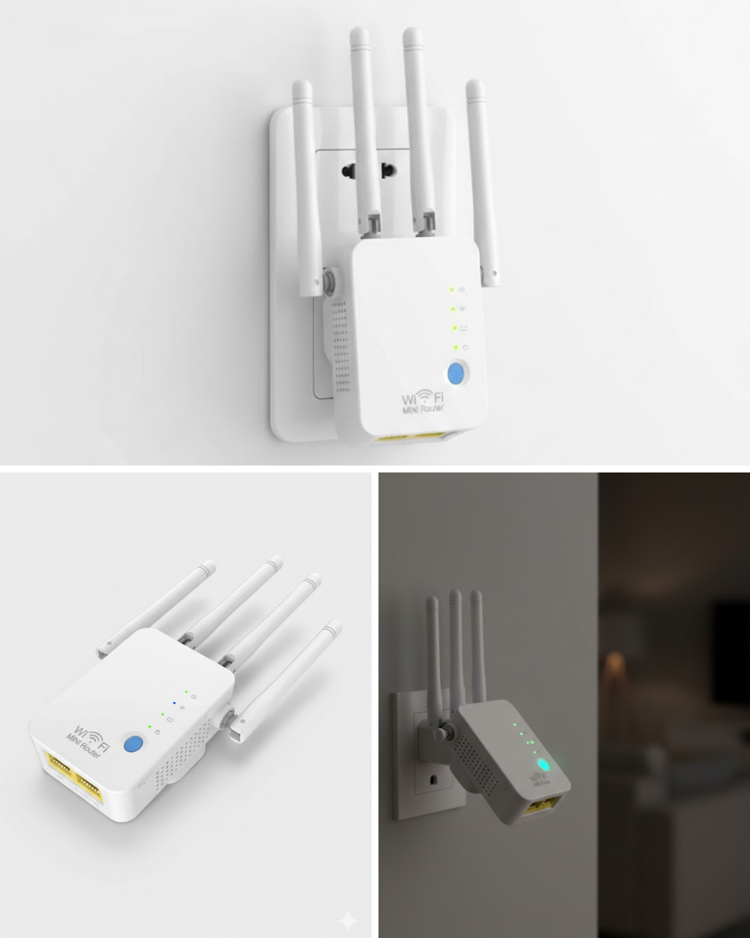 Kablosuz WiFi Tekrarlayıcı 300Mbps