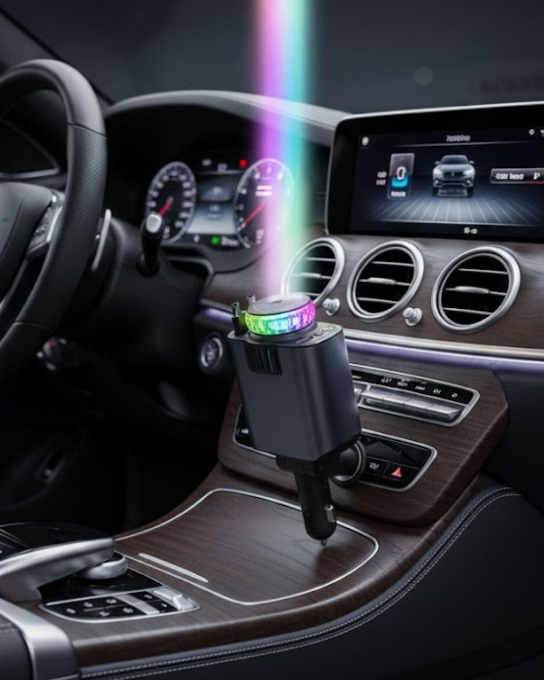 Araç Çakmak Girişli Şarj Cihazı Nemlendirici ve Aromate...