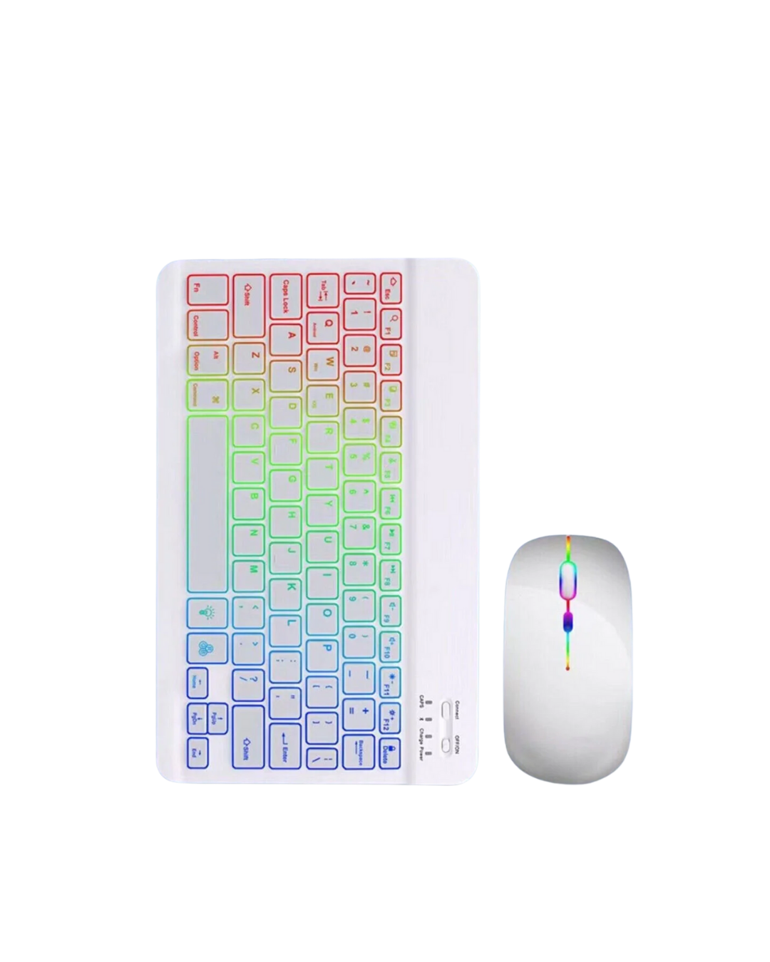 Türkçe Q Aydınlatmalı Klavye Mouse Seti Kablosuz Bluetooth Destekli