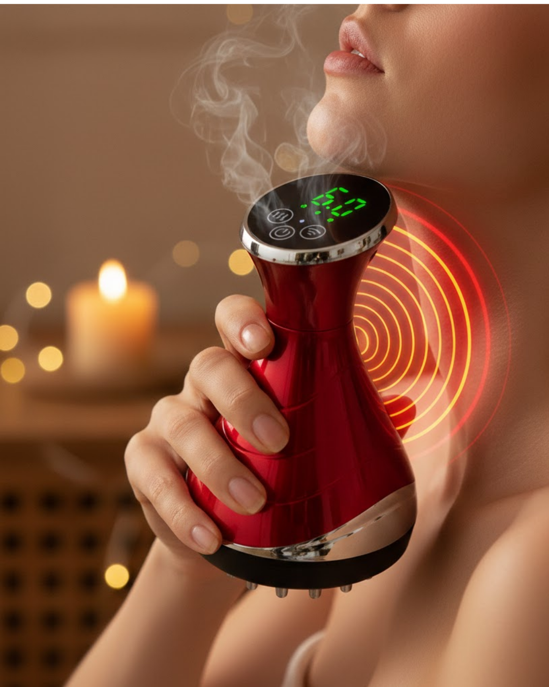 Elektrikli Kupa Masaj Aleti Ayarlanabilir Vakum ve Isıt...