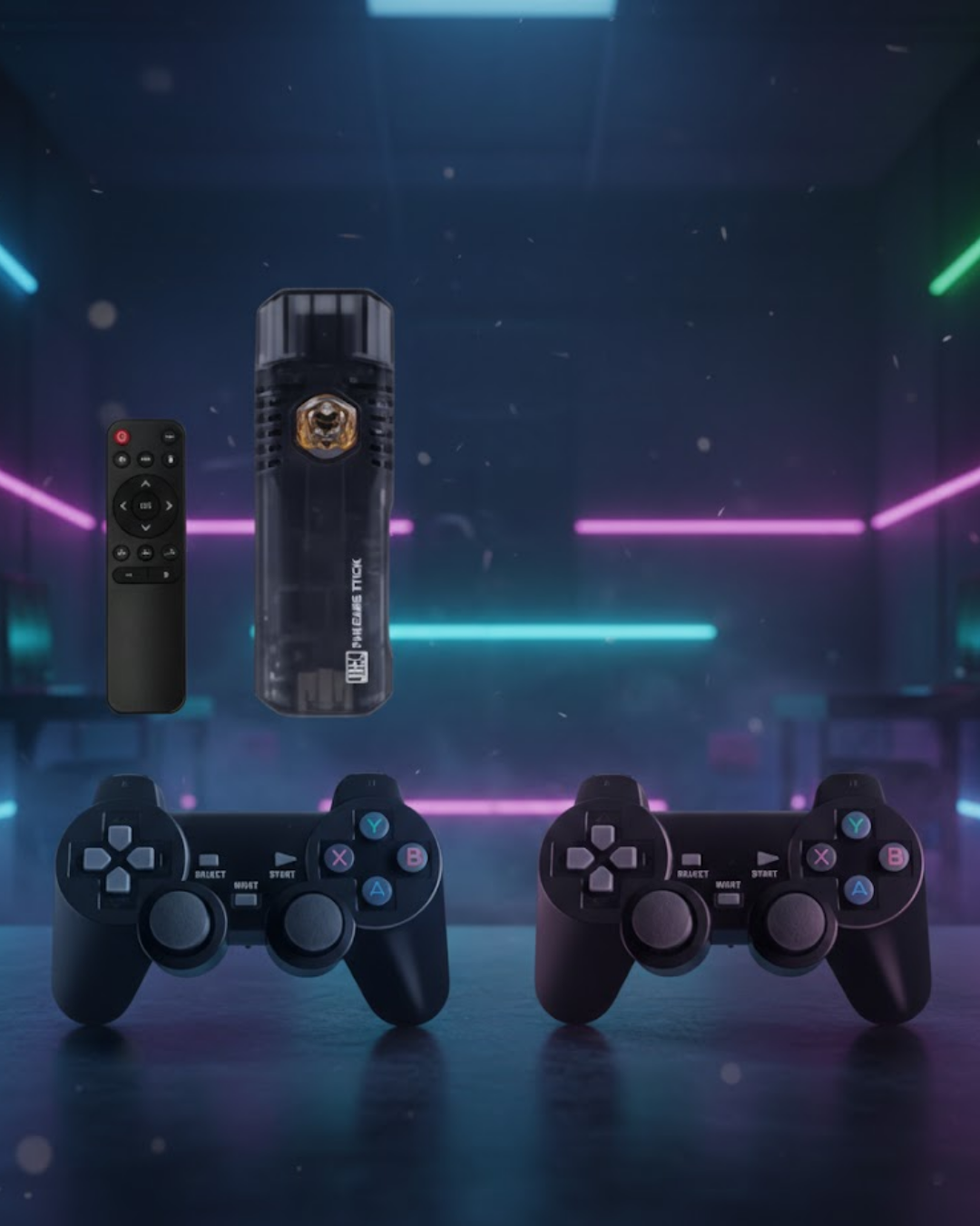 Çift Sistem Kablosuz Retro Oyun Konsolu 