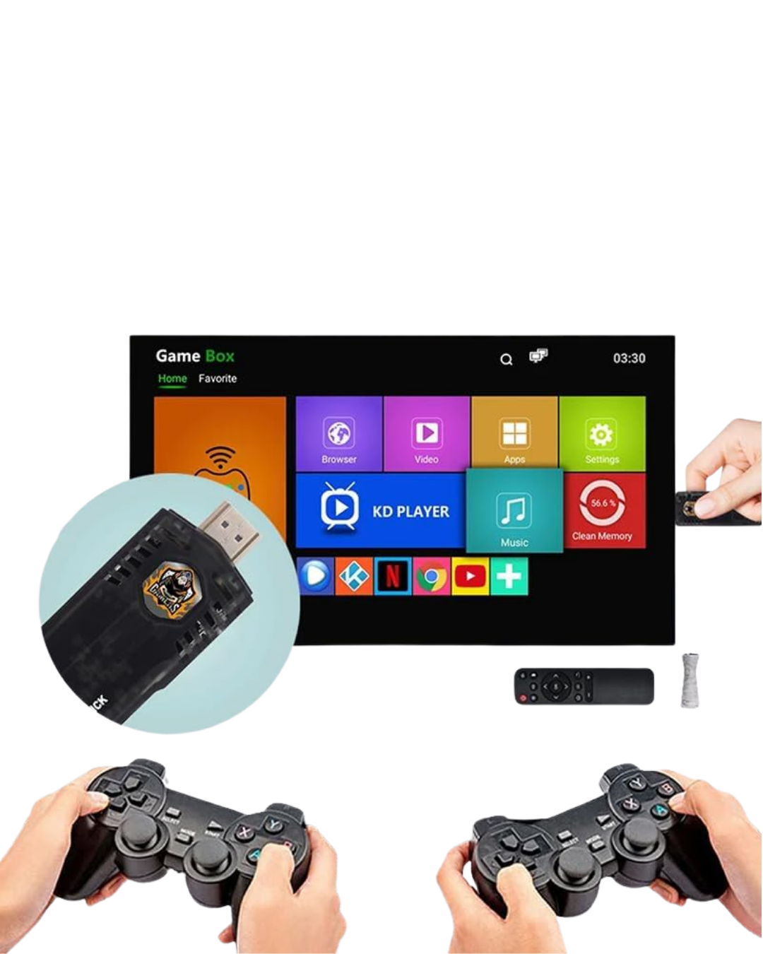 Mini Retro Oyun Konsolu Kablosuz Gamepad HDMI TV Uyumlu