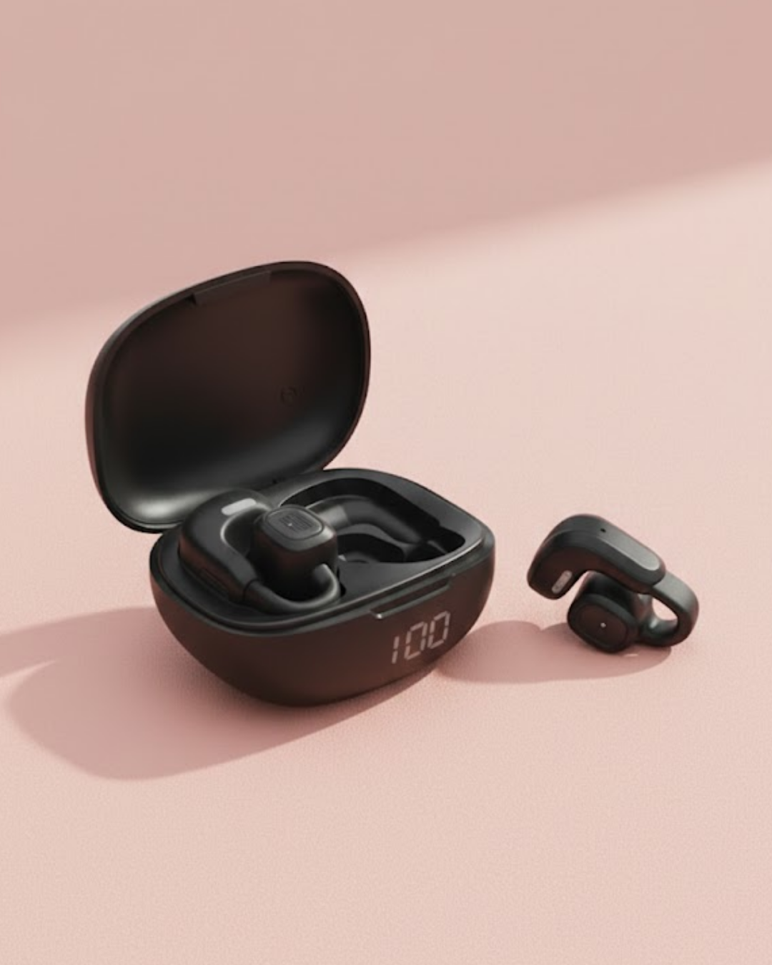 Açık Tasarım Kablosuz Bluetooth Spor Kulaklık LED Ekran...