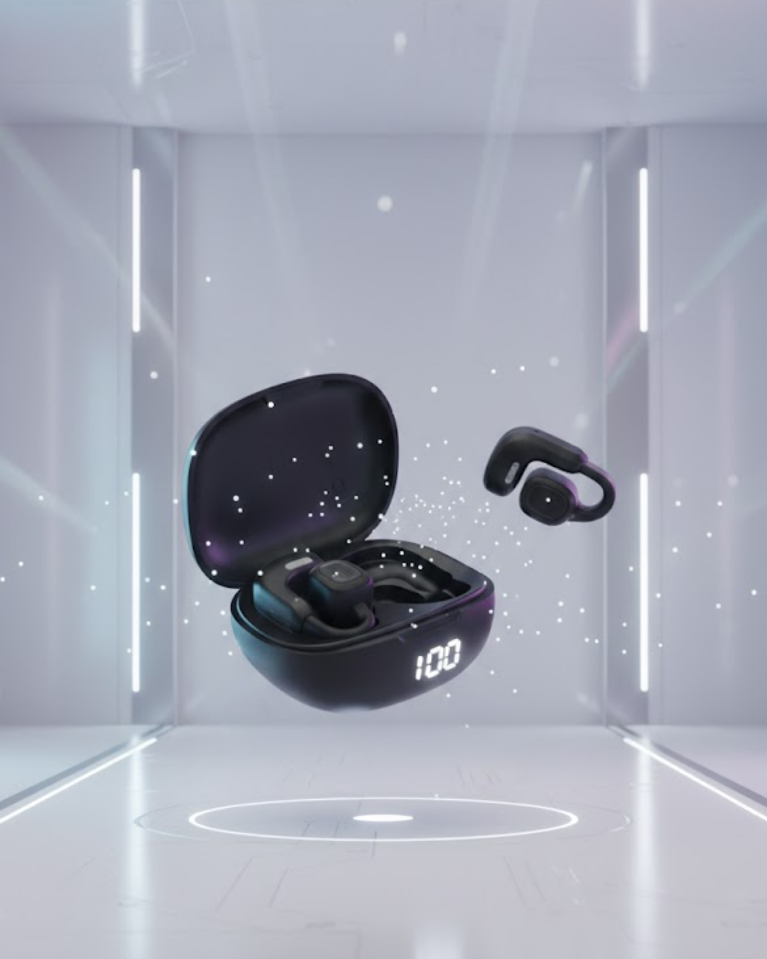 Dual Mikrofonlu Açık Kulak Kablosuz Kula