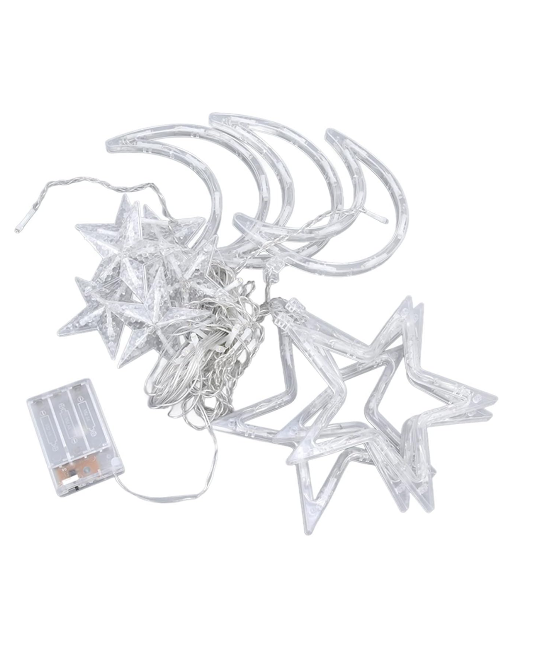 Ramazan Süslemesi İçin Ay Yıldız LED Işık Perde Lambası