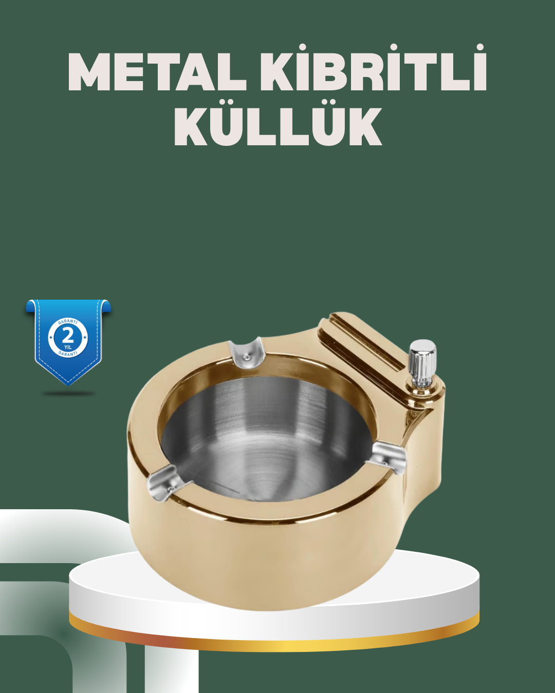 Yeniden Doldurulabilir Çakmaklı Küllük Dayanıklı Yapı