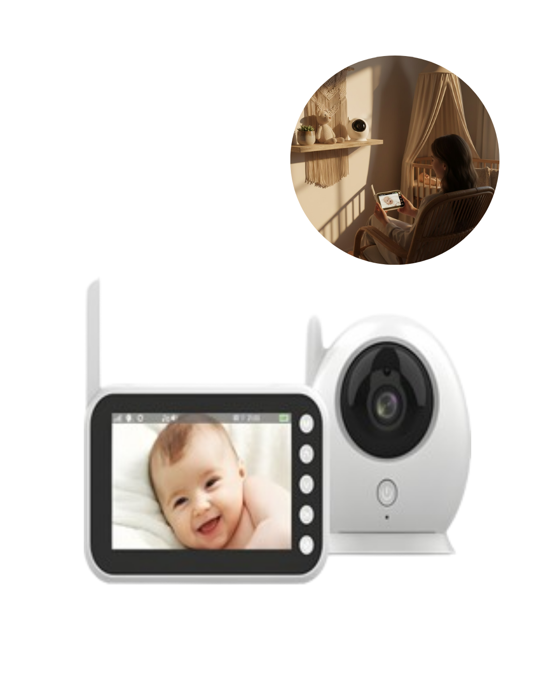 Gece Görüşlü Hareket Takipli Bebek Kamera Sistemi