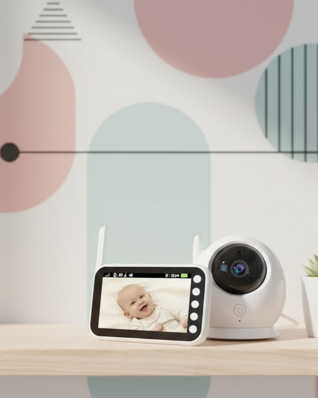 Büyük Ekranlı Bebek Kamerası Canlı İzleme ve Ses Dinlem...
