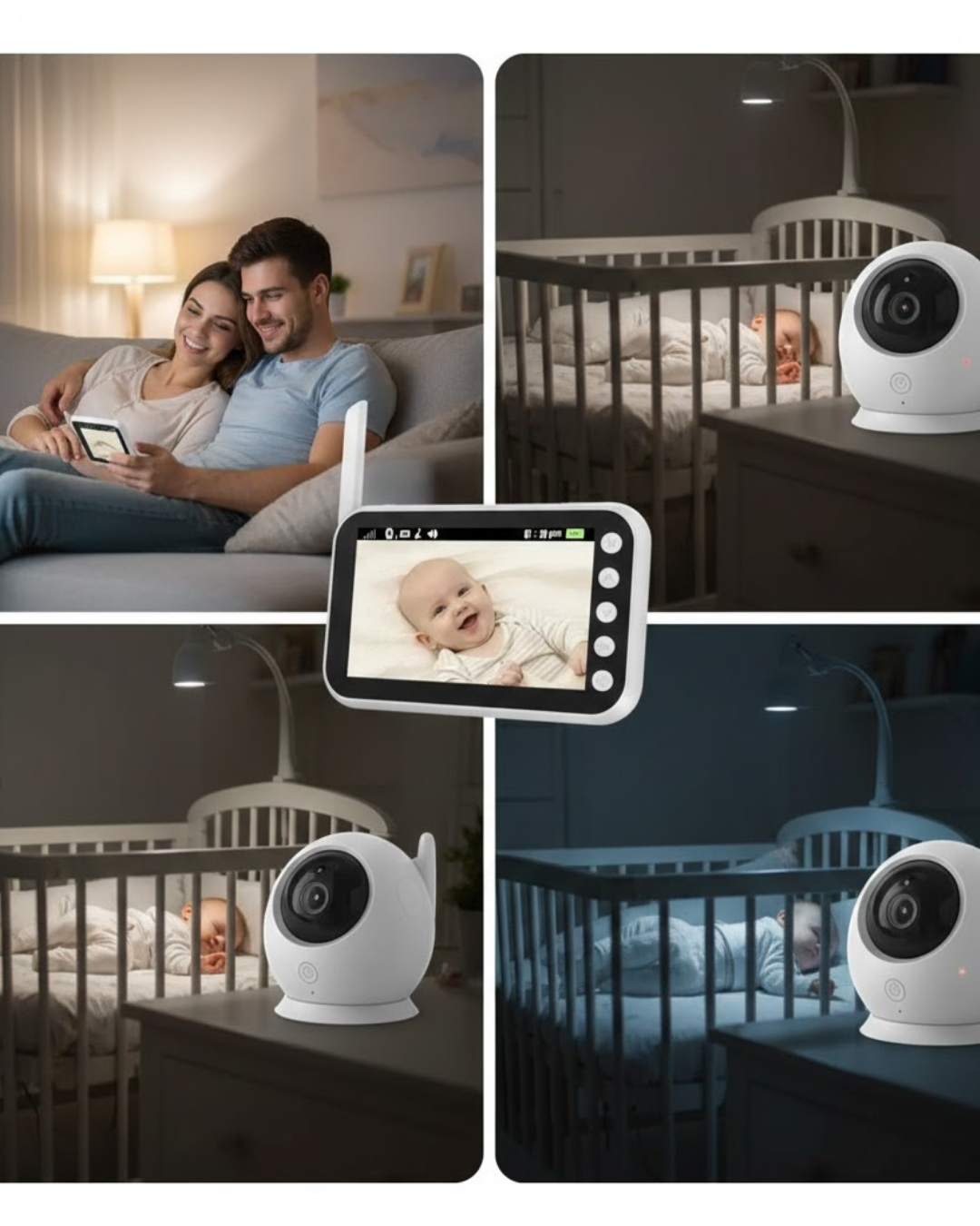 4.5 İnç Ekranlı Gece Görüşlü Bebek Kamerası ve Monitörü