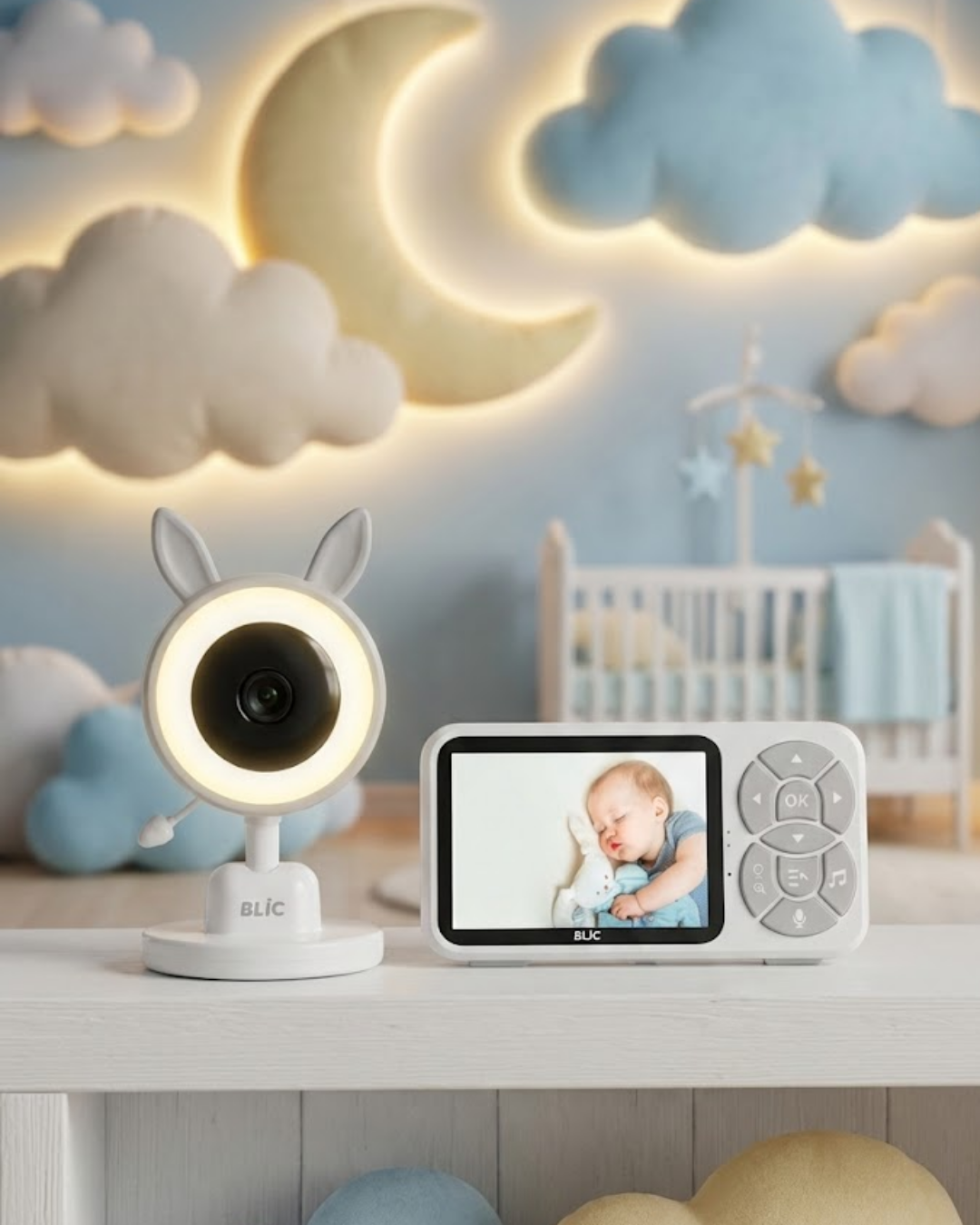 LCD Ekranlı Bebek İzleme Kamerası Ninnili Gece Görüşlü ...