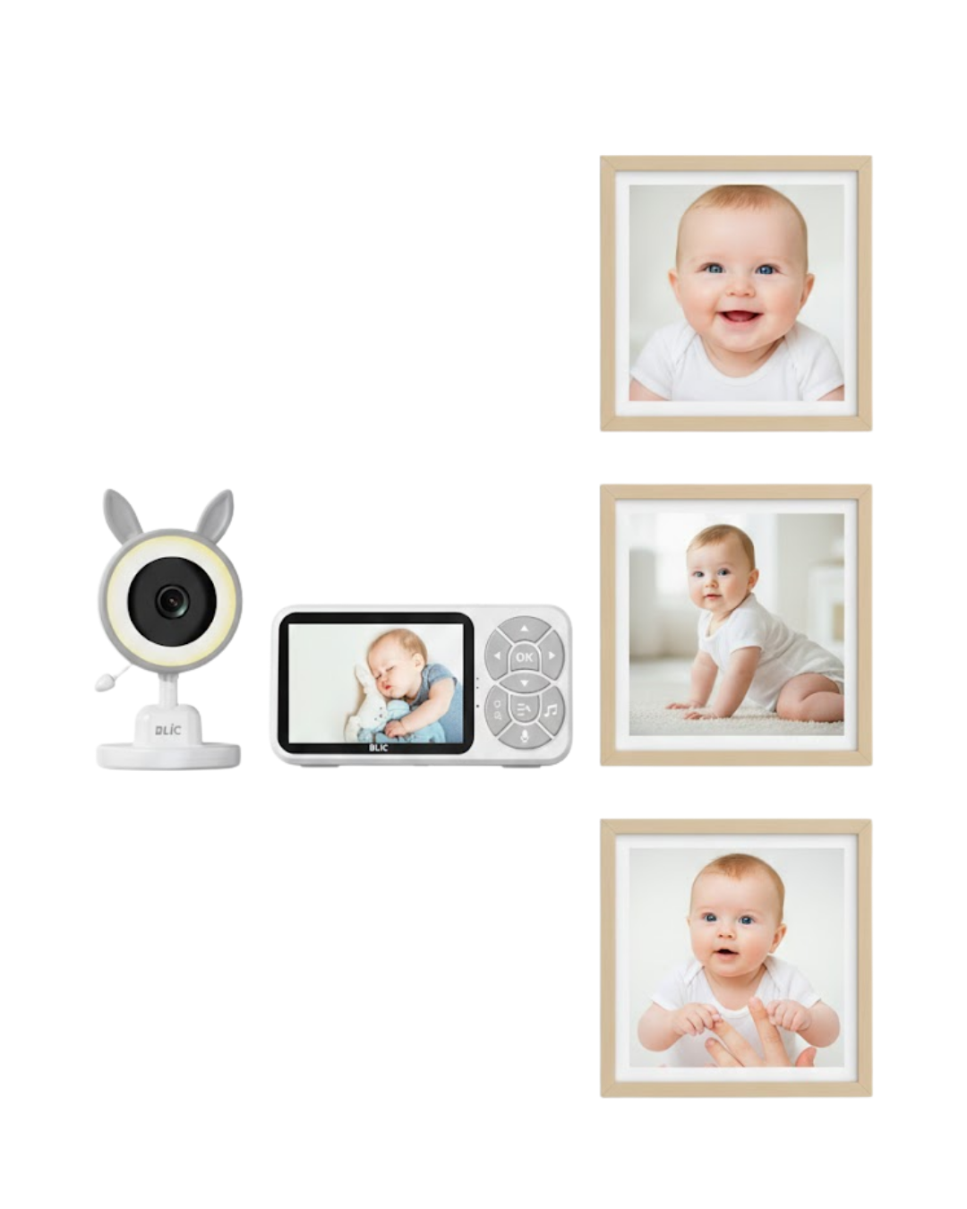 Çoklu Kamera Destekli Bebek İzleme Sistemi RGB Gece Lambalı