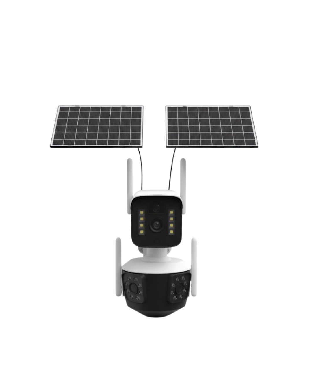 Çoklu Lensli 9MP Solar IP Kamera Uzaktan İzleme ve Alarm Bildirimli