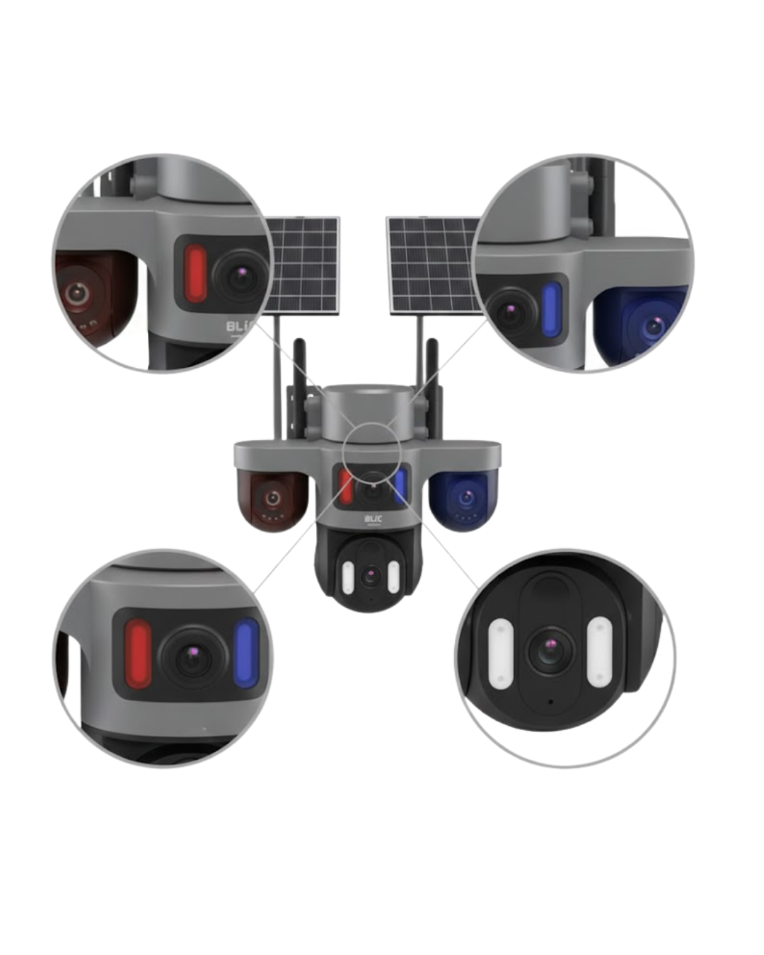 4G Destekli Çift Güneş Panelli IP Kamera Gece Görüşlü ve Sesli İletişimli