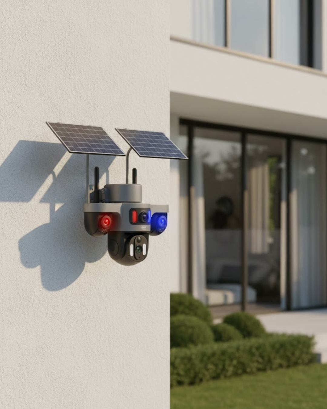 Çoklu Lensli 9MP Solar Güvenlik Kamerası