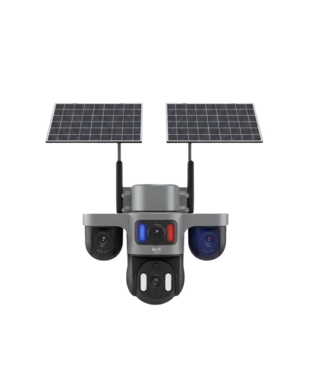 Çoklu Lensli 9MP Solar Güvenlik Kamerası 4G SIM Kart Destekli