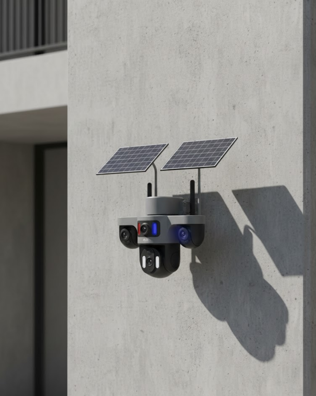 Çift Solar Panelli 4G Kablosuz IP Güvenl