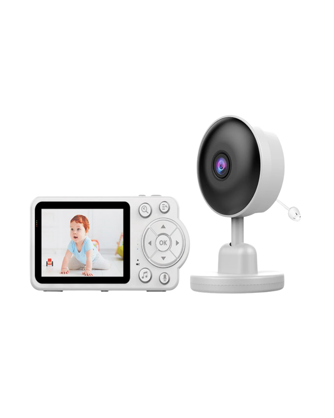 Sıcaklık Sensörlü Güvenli Bebek Kamerası İki Yönlü Ses