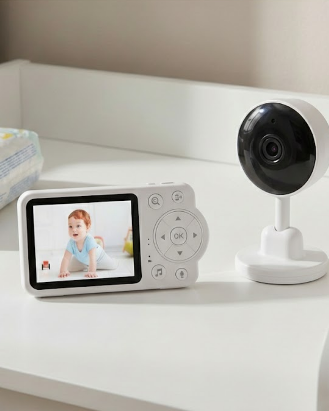 Yakınlaştırma Özellikli Gece Görüşlü Bebek İzleme Kamer...