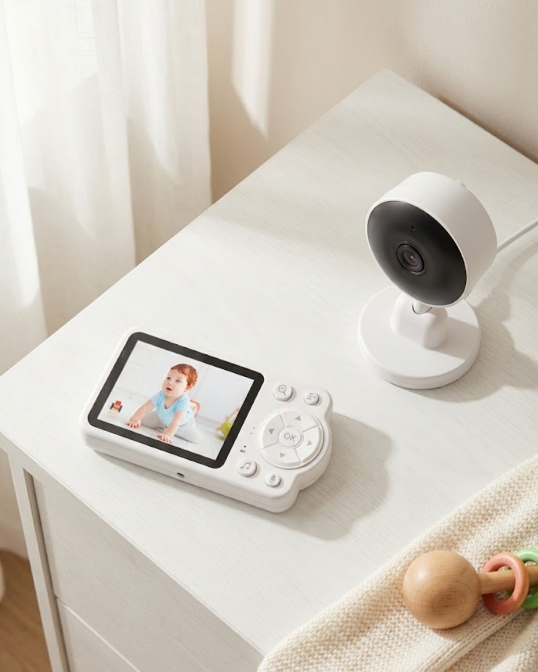 Gece Görüşlü Kablosuz Bebek Monitörü Ağlama ve Hareket ...
