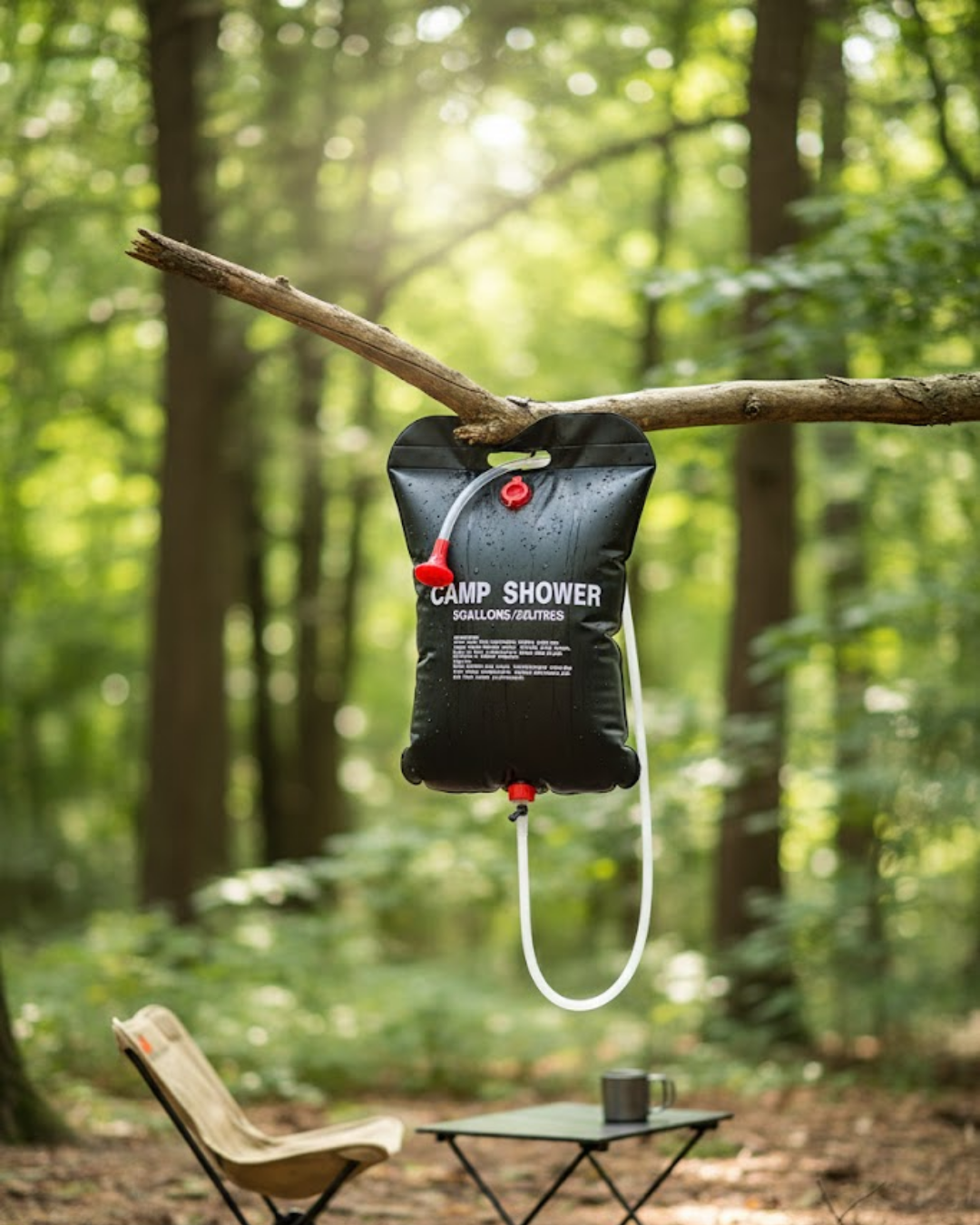 Kamp ve Plaj İçin Solar Duş 20 Litre Su Kapasiteli Port...