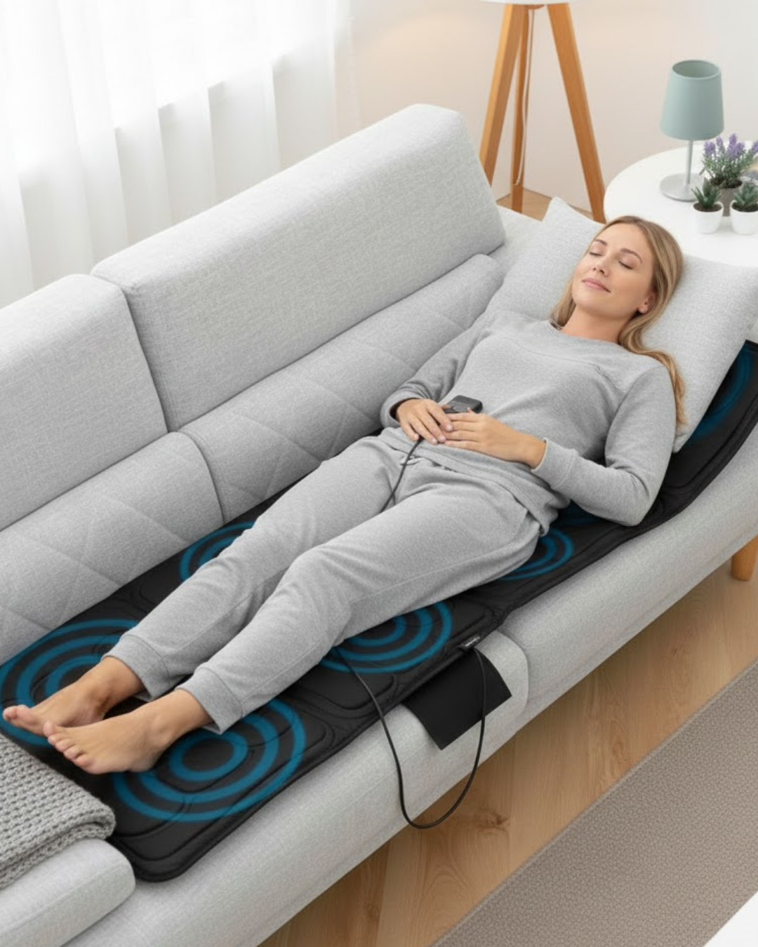 Tüm Vücut Masaj Yatağı Uzaktan Kumandalı Katlanabilir T...