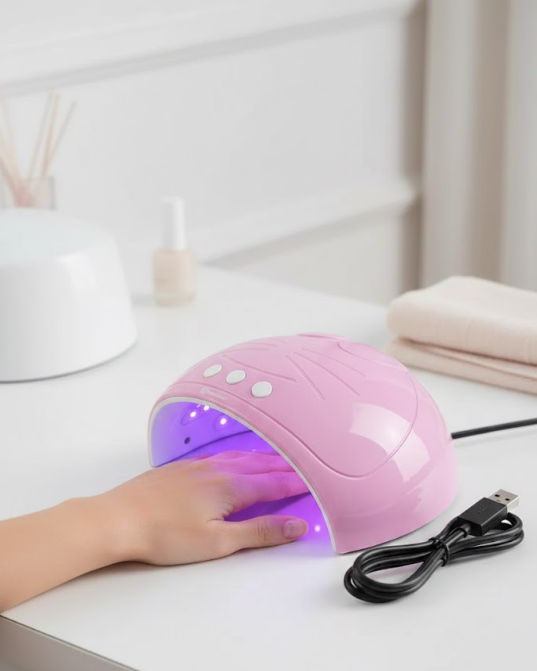 Ultraviyole Işıklı 15 Ledli 45W Oje Kurutucu Makine Pem...