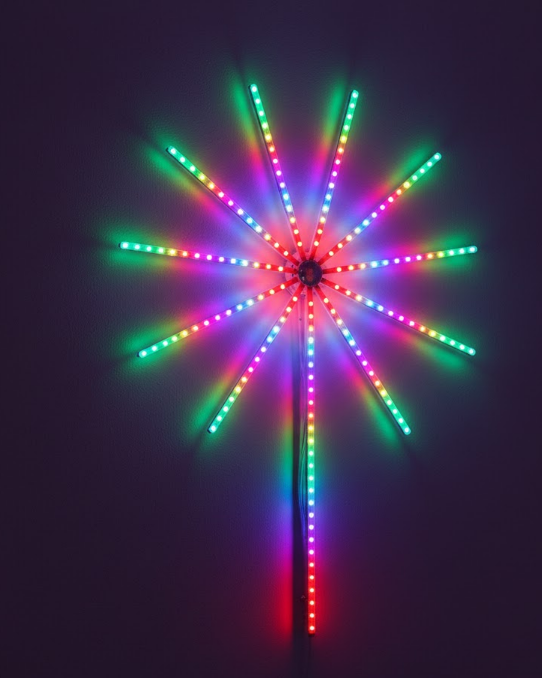 Modüler RGB LED Duvar Işığı Havai Fişek Efektli Uzaktan...