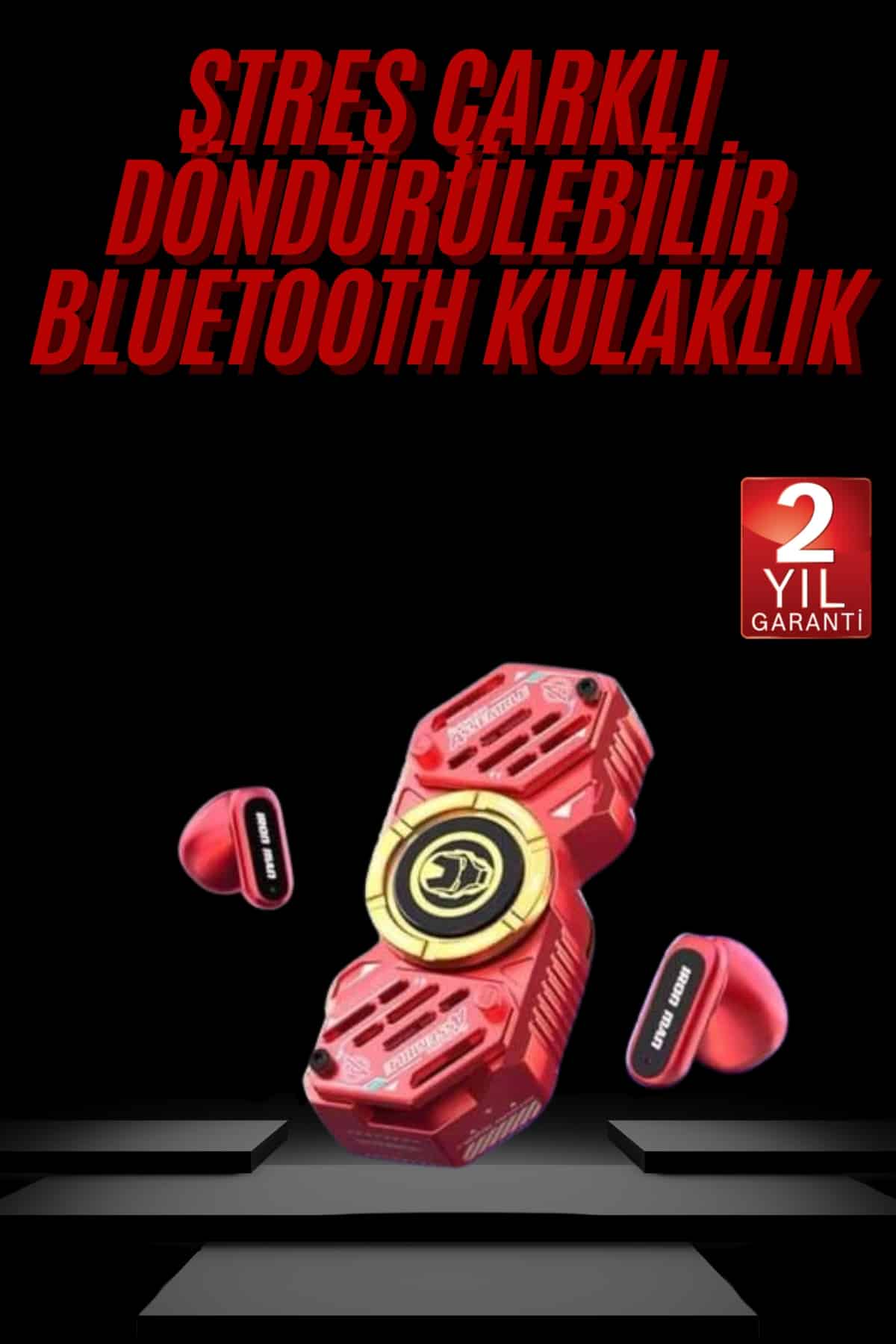 Stres Çarklı Oyuncu Kulaklığı Güçlü Bass Gamer Bluetoot...