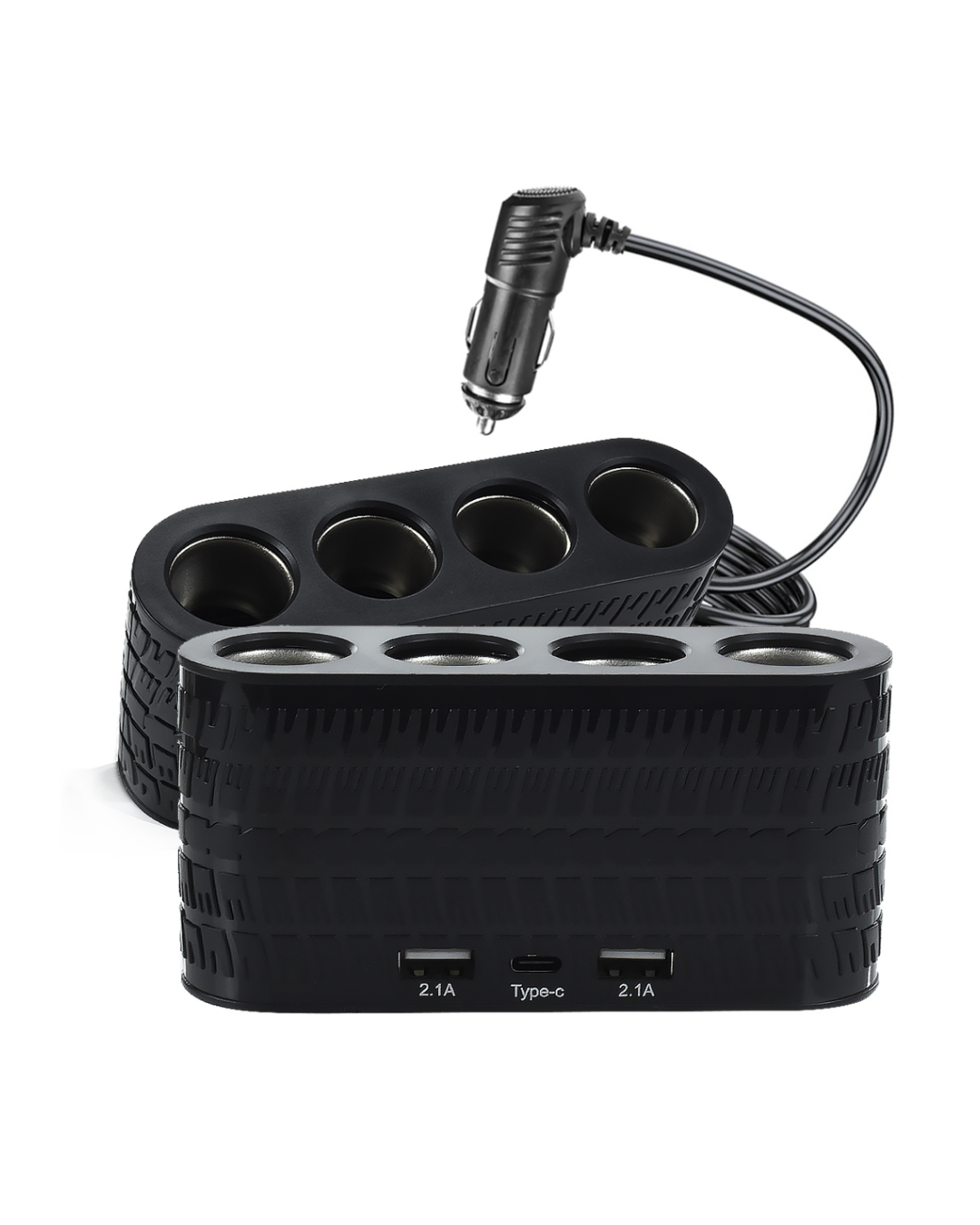 Araç İçi Güç Dağıtıcı 4 Çakmaklık 2 USB 1 Type C Şarj Ünitesi