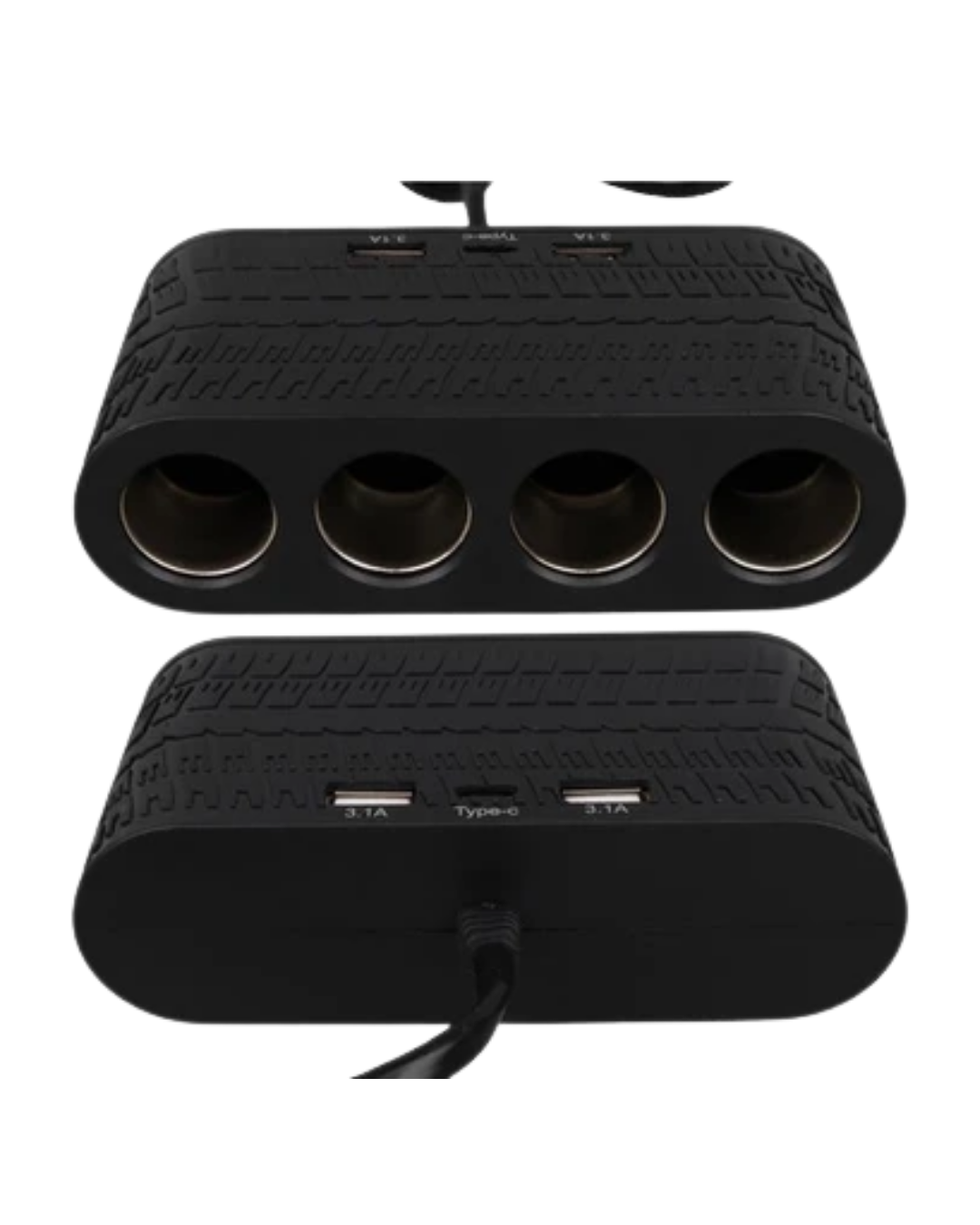 Araç İçi Güç Dağıtıcı 4 Çakmaklık 2 USB 1 Type C Şarj Ünitesi