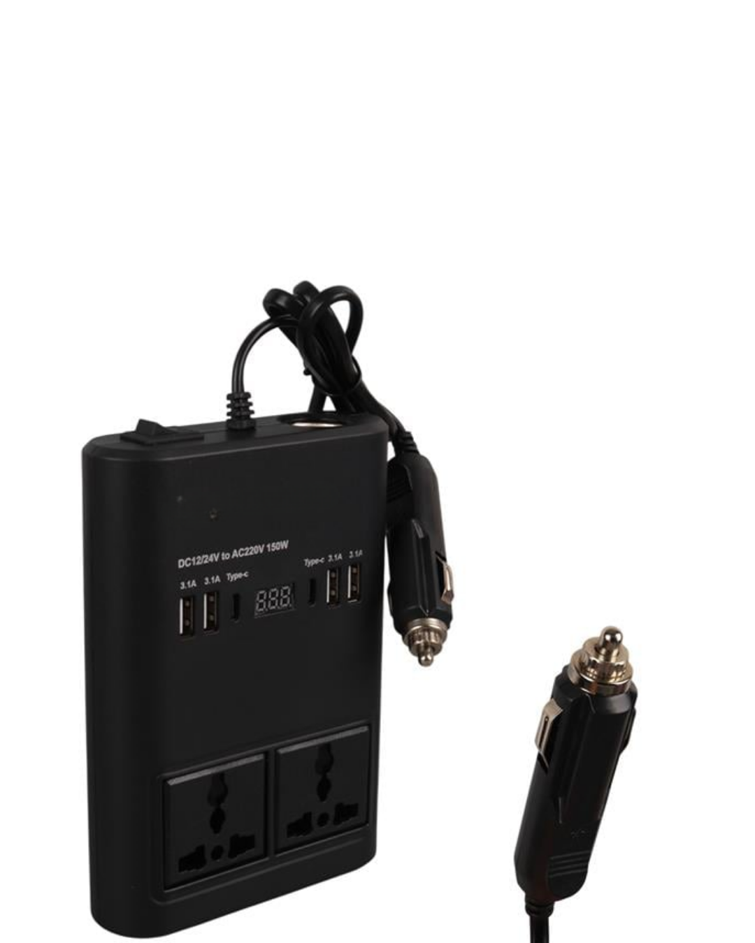 Araçta 220V Kullanım Sağlayan USB Destekli Güç İnvertörü