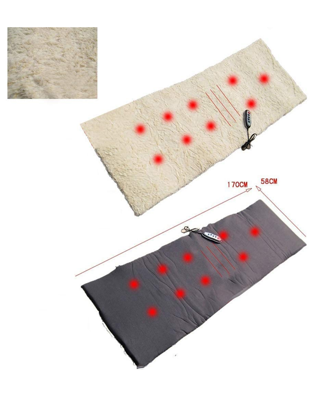 Vücut Masaj Matı Isı Terapili ve Çok Bölgeli Masaj